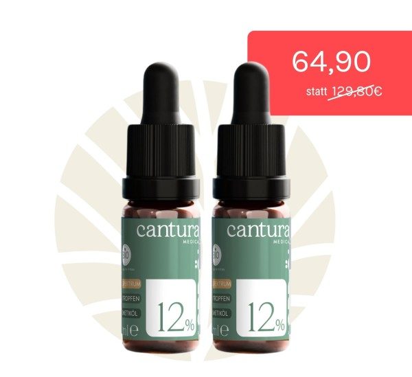 2x Cantura AKTIV 12 | CBD-Mund-ÖL 20 ml